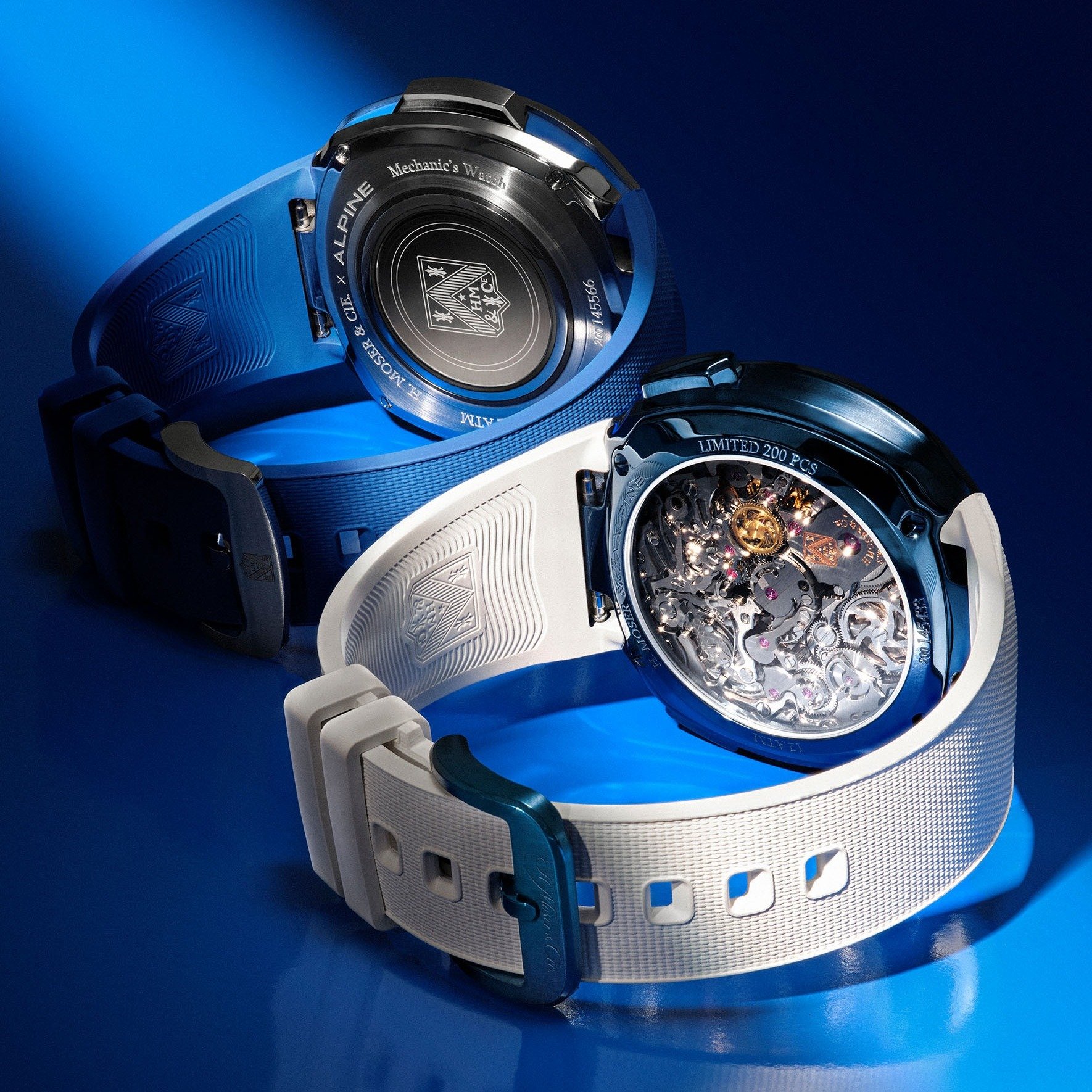 F1賽車主題腕錶｜H. Moser & Cie. Streamliner Alpine Mechanics Edition、Streamliner Alpine Drivers Edition