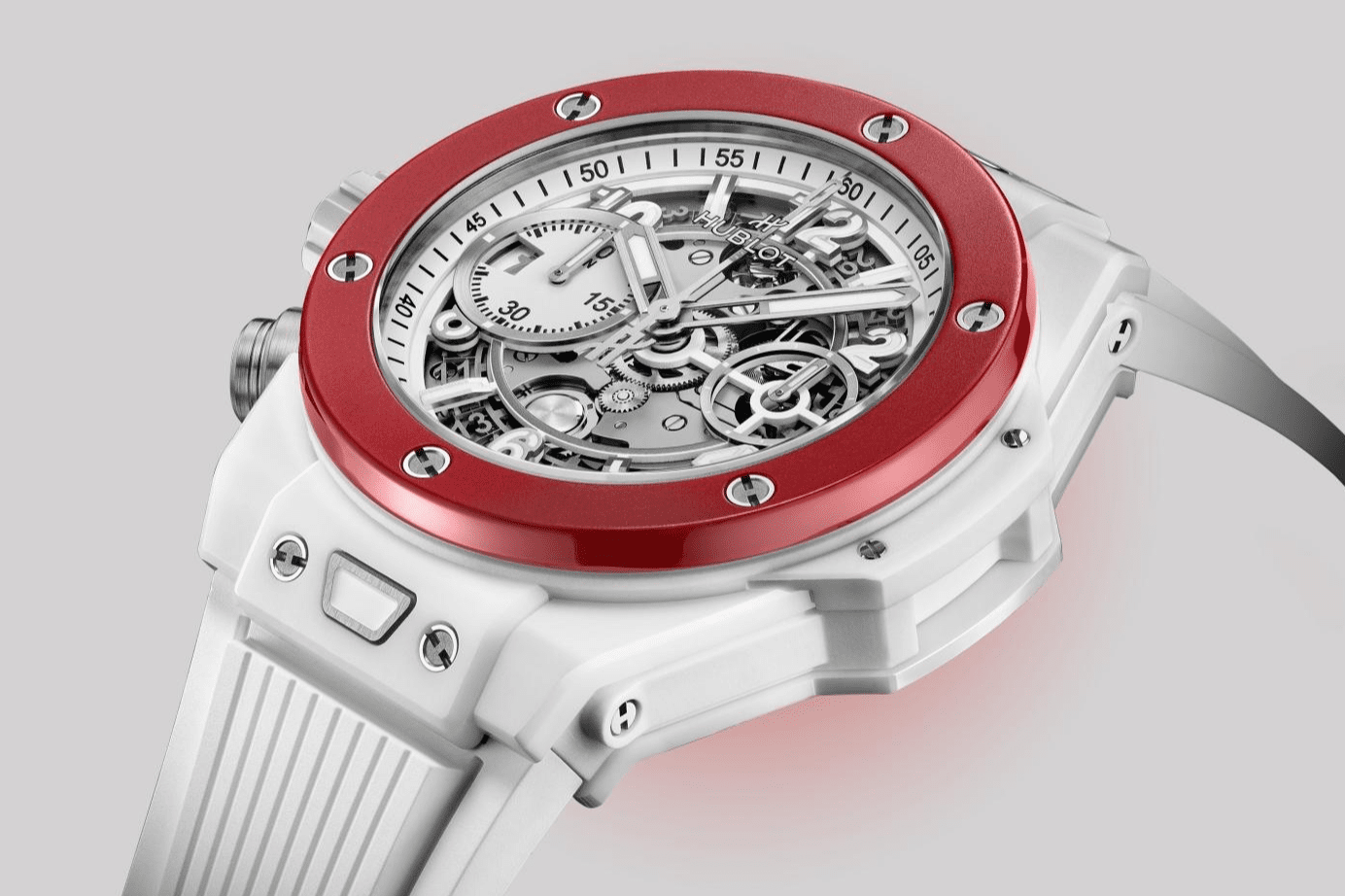 Hublot｜首款Big Bang Unico Left Handed White Ceramic左冠陶瓷計時碼錶