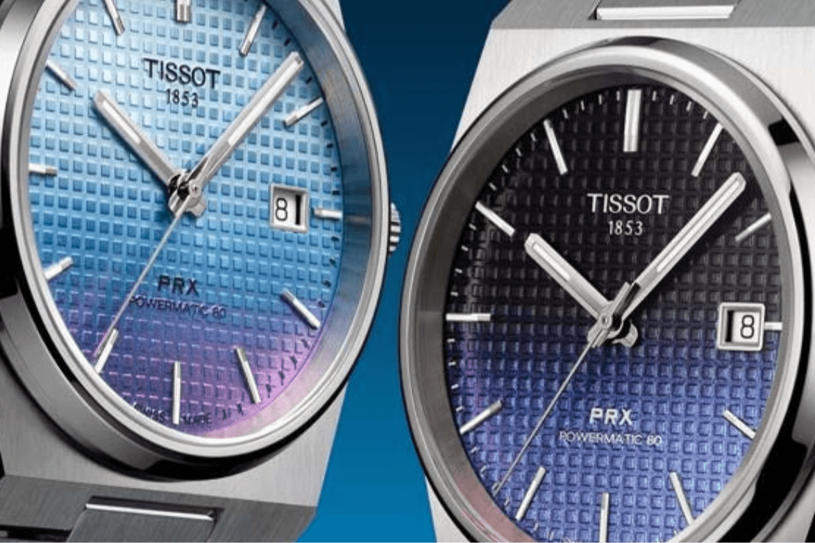 Tissot｜PRX大軍曬冷 Powermatic 80漸變藍面、鍛造碳纖材質