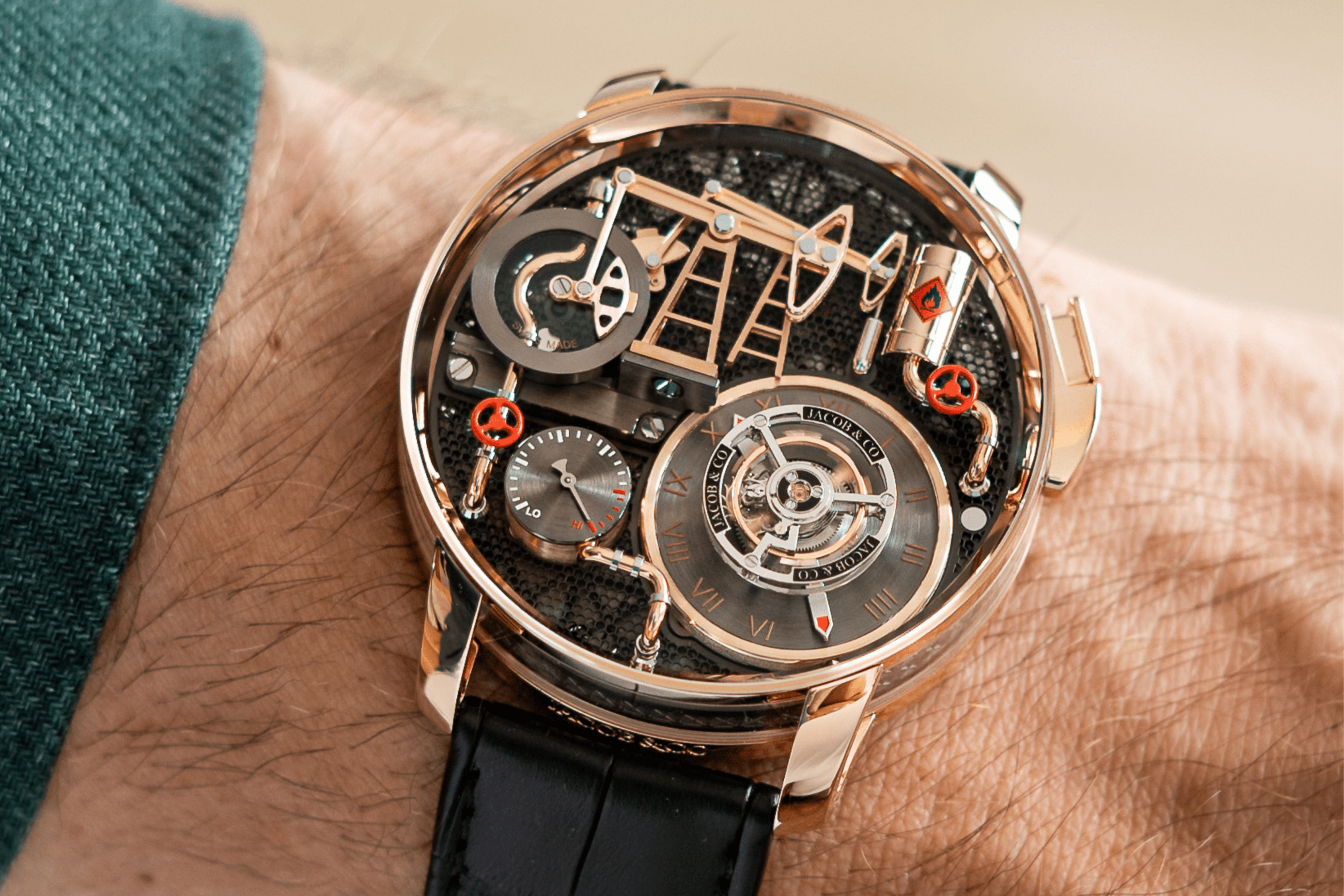 Geneva Watch Days 2024新錶｜Jacob & Co. The Oil Pump 35秒油泵動偶