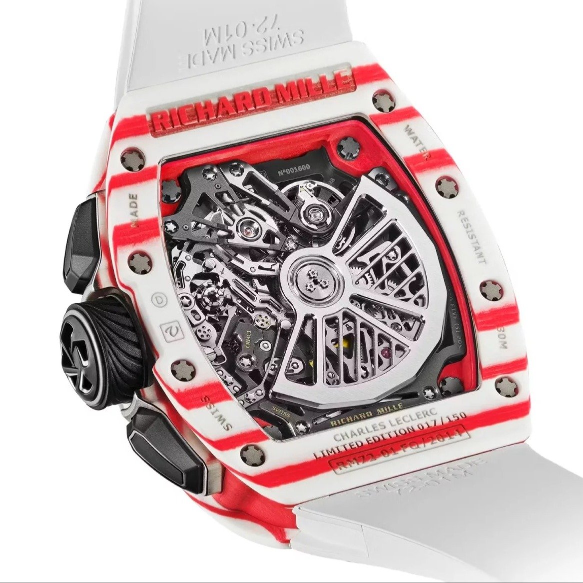 F1賽車主題腕錶｜Richard Mille RM72-01 “Charles Leclerc”