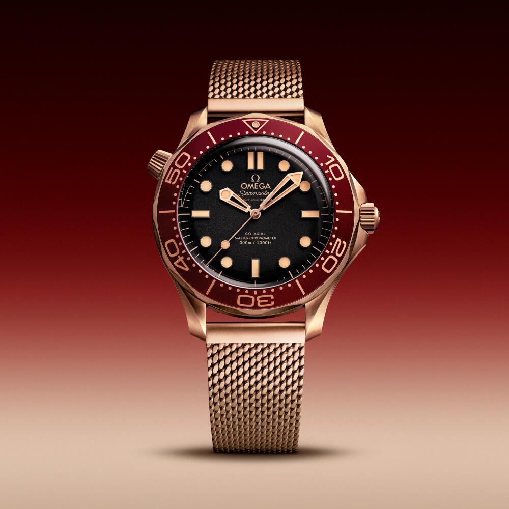 2025年新款潛水錶｜Omega Seamaster Diver 300M in Bronze Gold and Burgundy