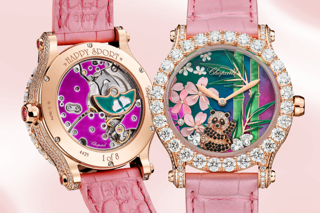 Chopard｜真．熊貓錶盤Happy Sport Métiers d’Art Panda Edition