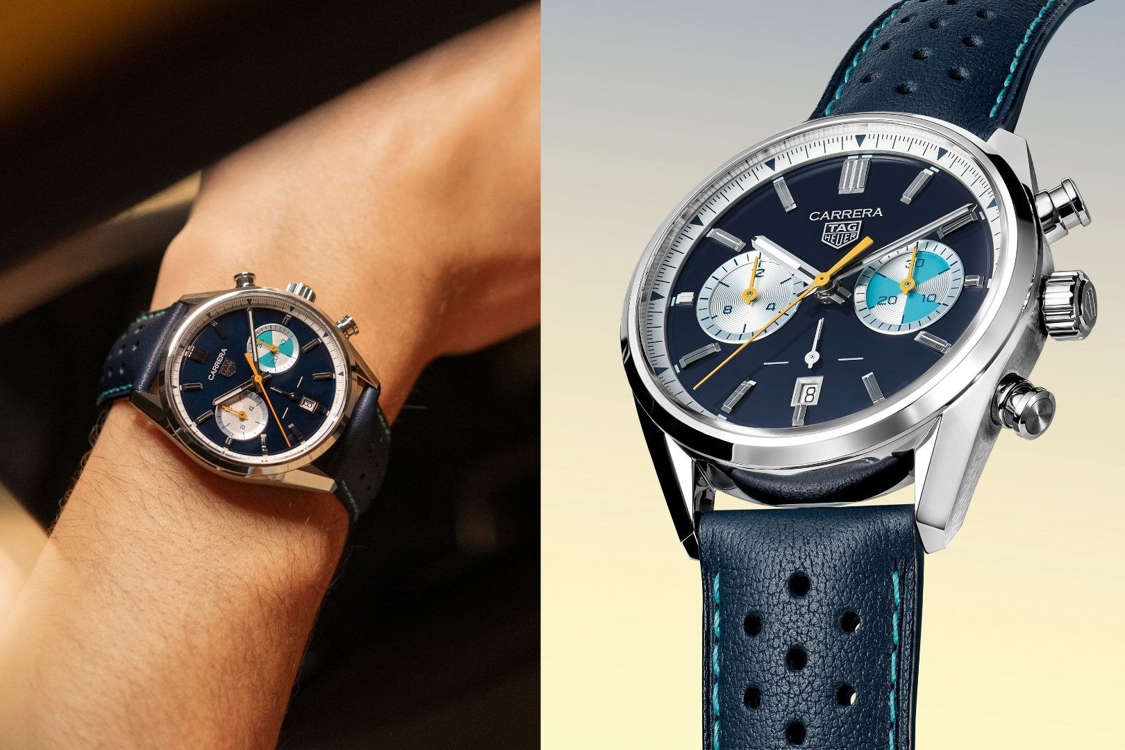 TAG Heuer|悠揚夏日的藍 Carrera Chronograph限量計時錶 介紹及價錢