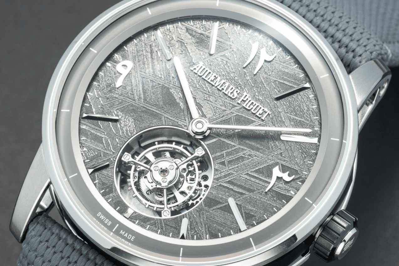 Audemars Piguet｜新錶實拍：極罕隕石面阿拉伯字Code 11.59 Self Winding Flying Tourbillon中東特別版