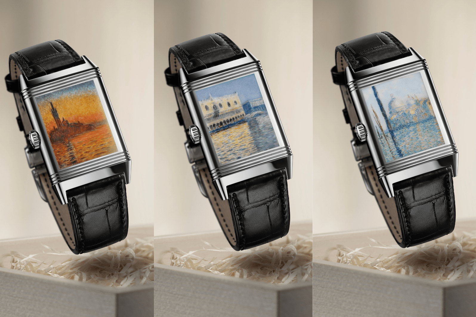 Jaeger-LeCoultre｜Reverso Tribute Enamel “Venice Series” 腕上的莫奈名畫