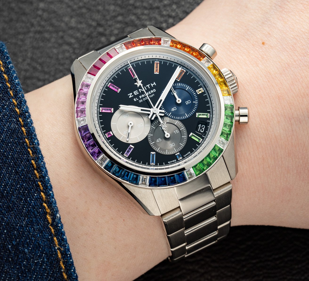 LVMH Watch Week:Zenith實拍|七色彩虹Chronomaster Sport Rainbow