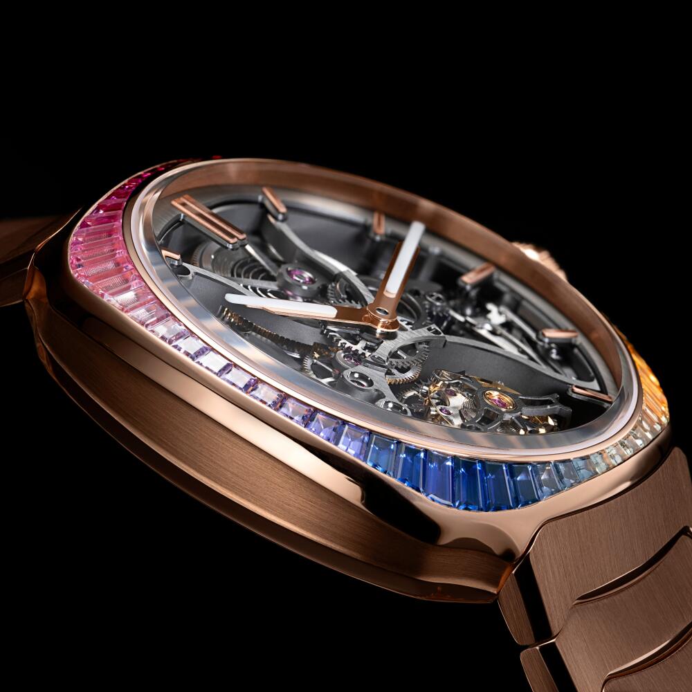 H. Moser & Cie.|Streamliner Tourbillon Skeleton Rainbow注入彩虹靈魂