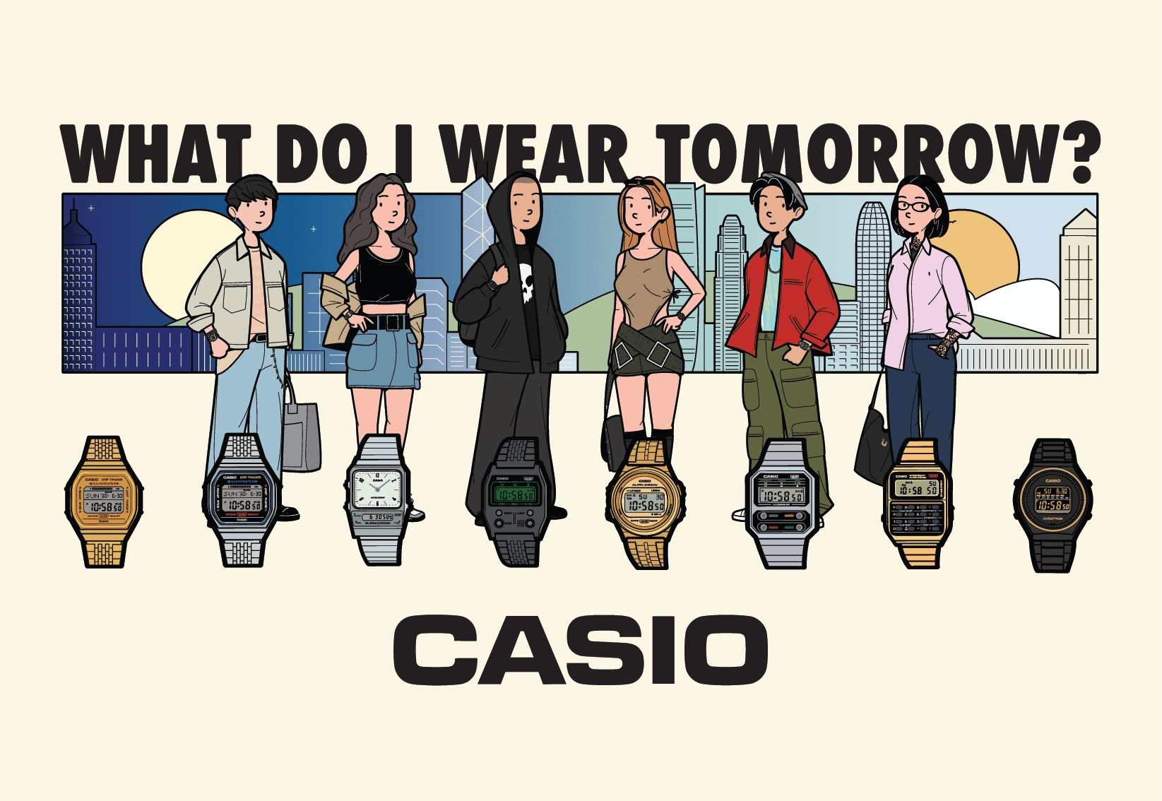 Casio|Vintage腕錶襯出City Boy風格