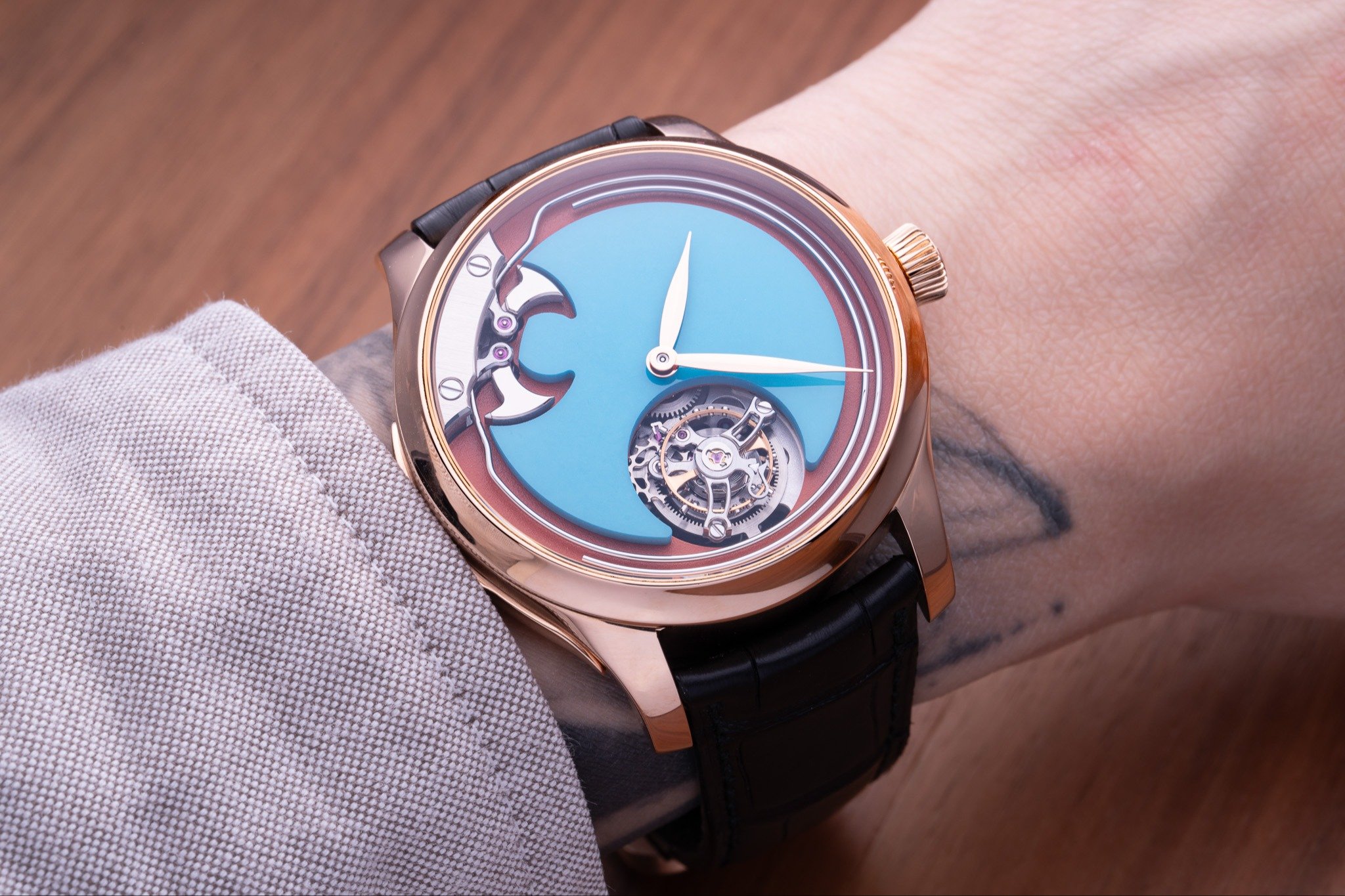 W&W 2025新錶速報!H. Moser & Cie. Endeavour Pop Concept 實拍 H. Moser & Cie Endeavour Minute Repeater Tourbillon Concept Pop