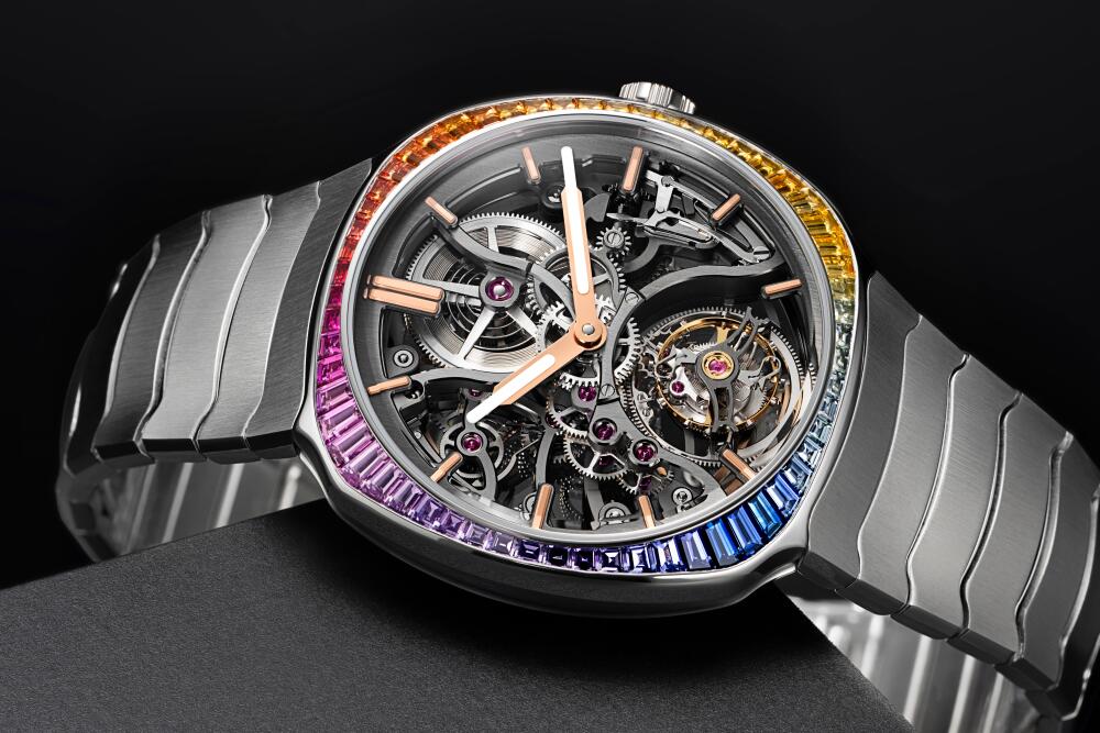 H. Moser & Cie.|Streamliner Tourbillon Skeleton Rainbow注入彩虹靈魂