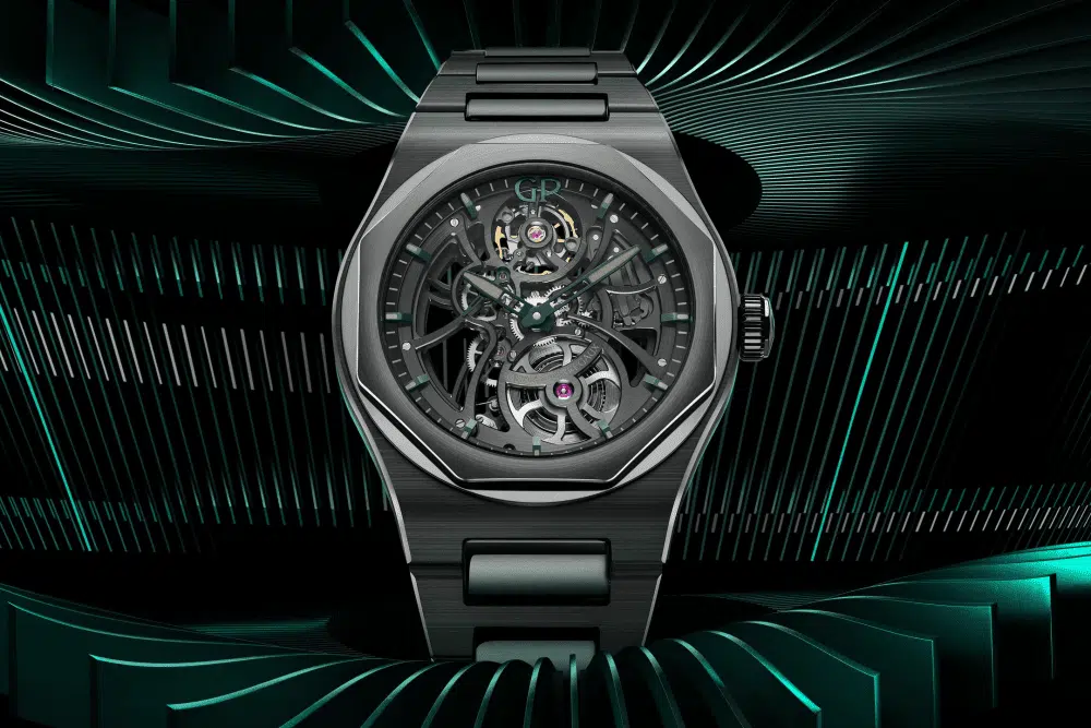 Girard-Perregaux｜黑魂超跑戴上手 Laureato Skeleton Aston Martin Edition