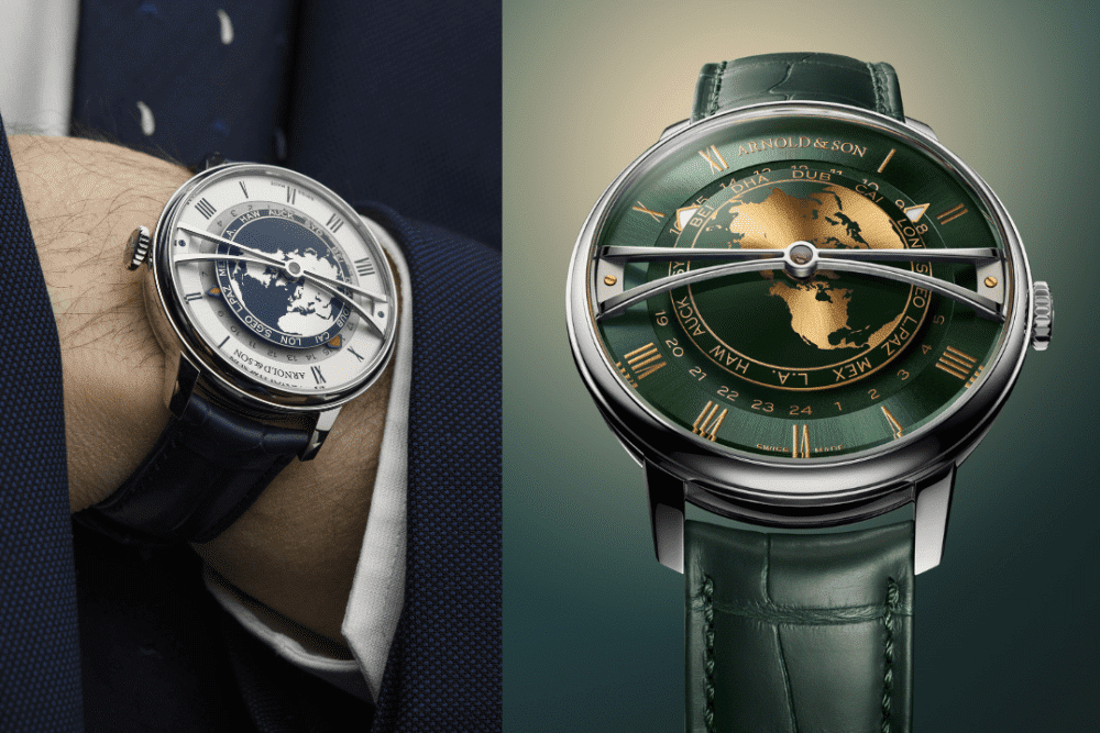 Arnold & Son｜一錶看世界 Globetrotter 42 steel