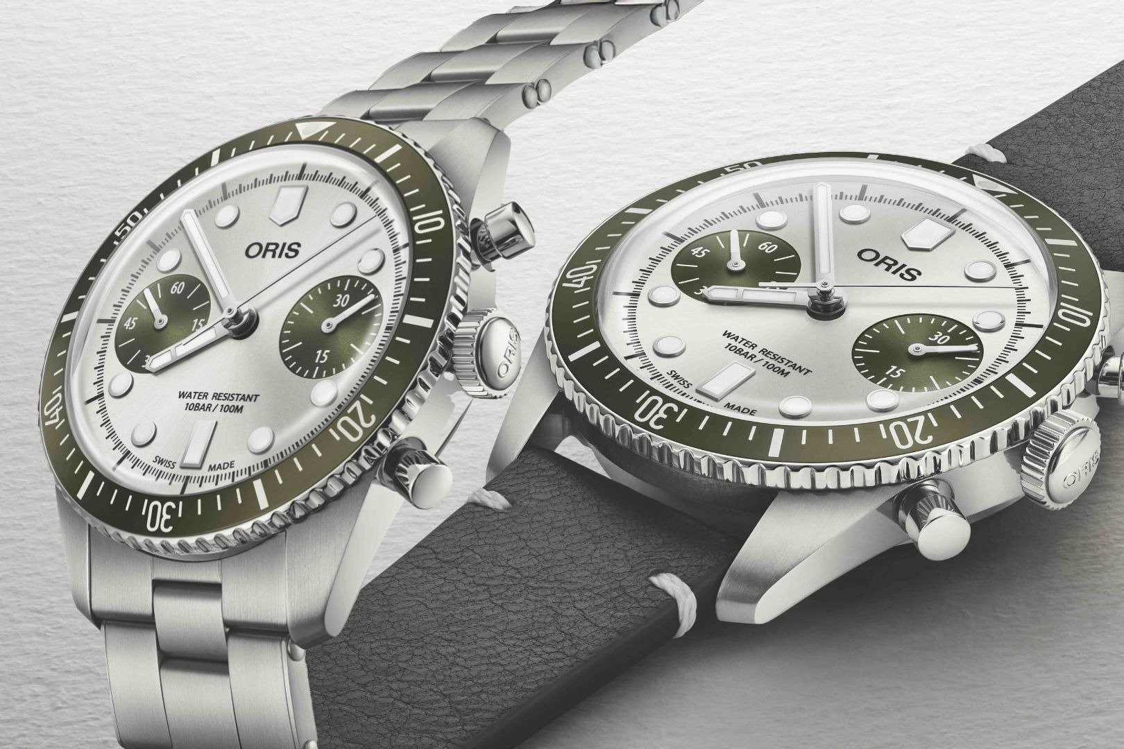 Oris｜墨綠熊貓潛水錶 Divers Sixty-Five Chronograph