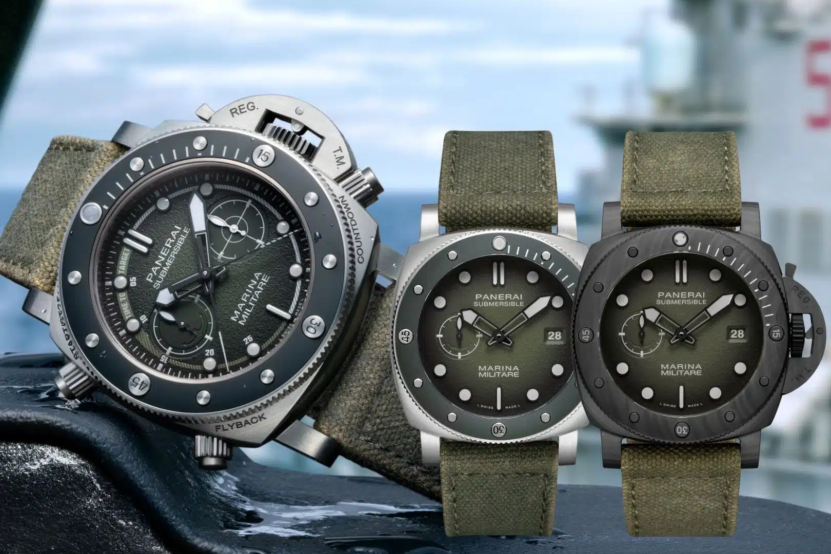 Panerai｜Submersible Marina Militare新作上場 PAM1699、PAM1697、PAM1698