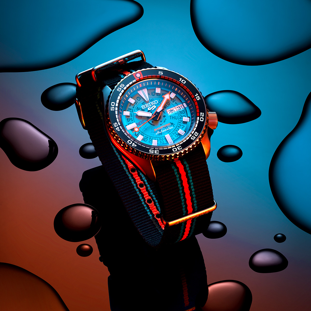 Seiko x Bamford｜半透明Time Sonar風格 5 Sports BAMFORD Limited Edition｜限量2,025枚