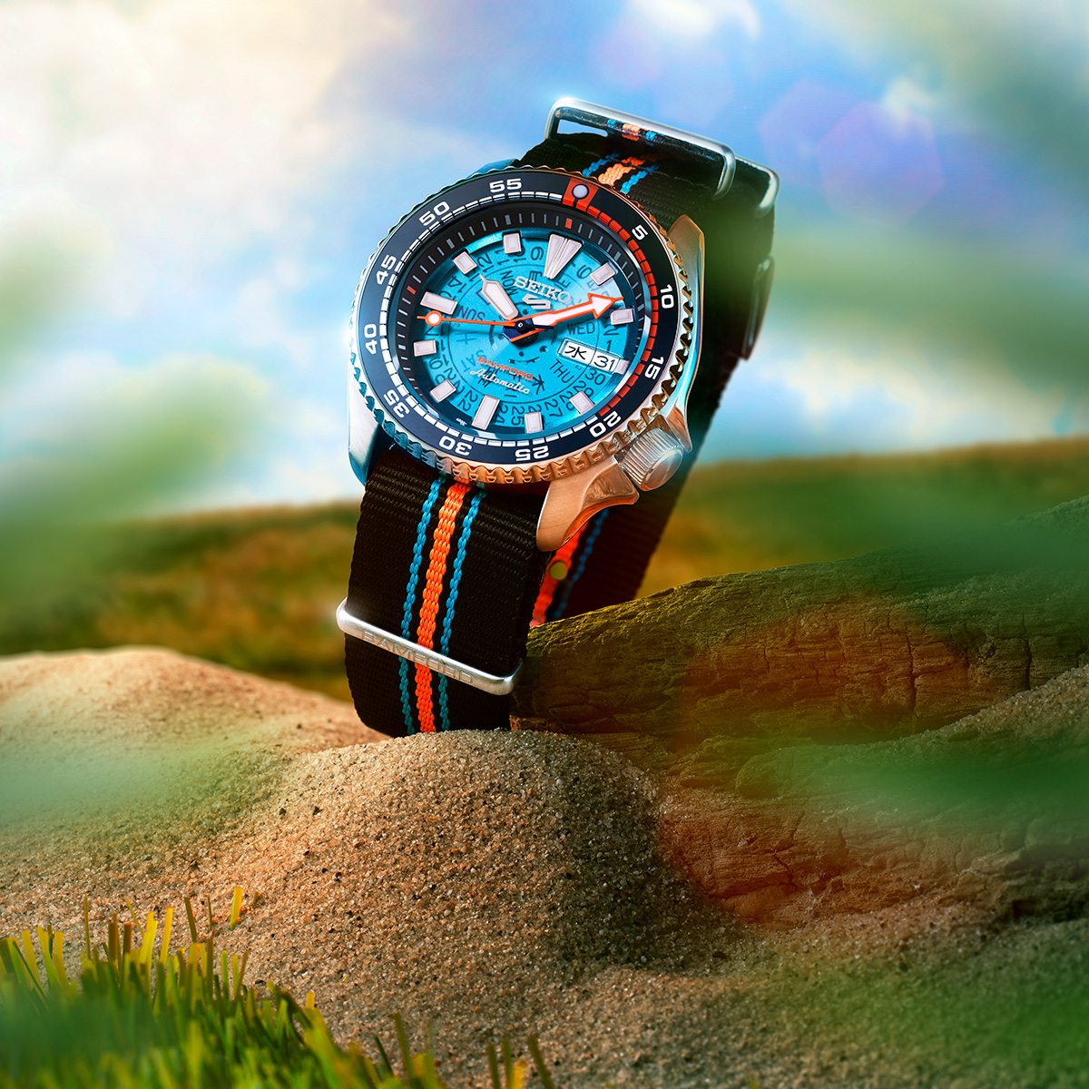 Seiko x Bamford｜半透明Time Sonar風格 5 Sports BAMFORD Limited Edition｜限量2,025枚