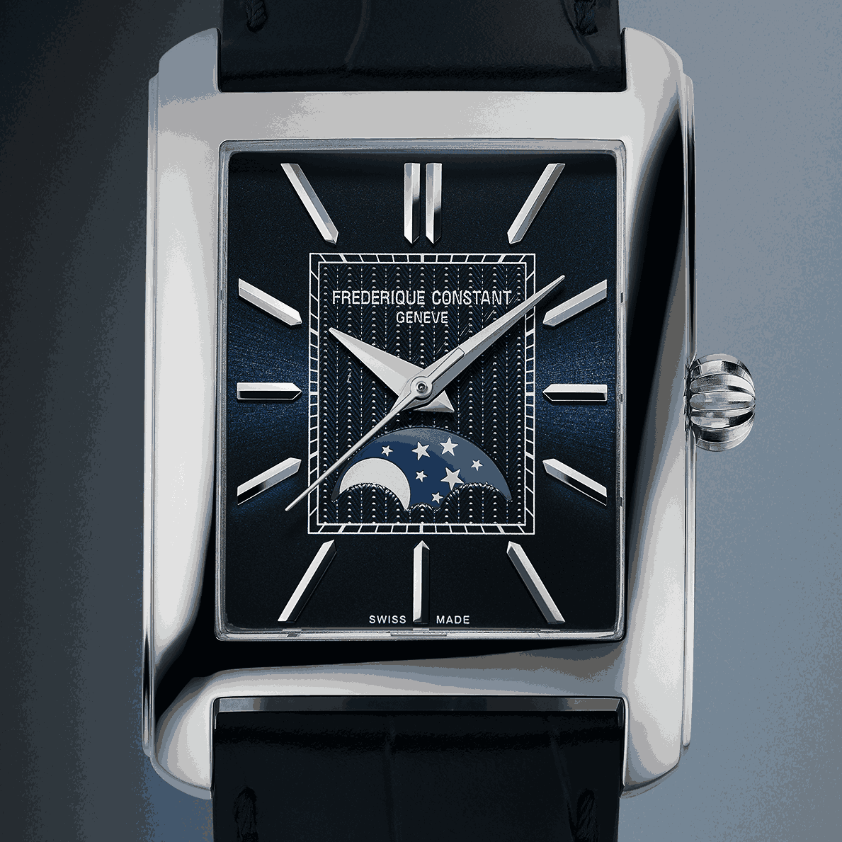 Frederique Constant Classics Carree Moonphase：長方形月相腕錶的優雅新篇章