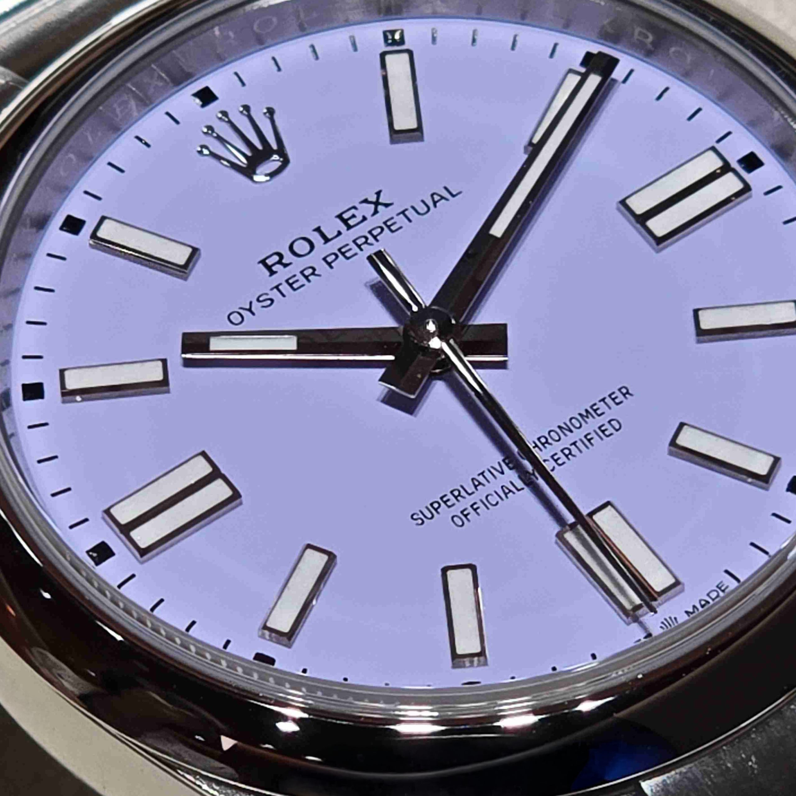Rolex Oyster Perpetual 41mm 薰衣草紫上手實拍、Rolex OP 41 糖果粉紅 Ref.134300