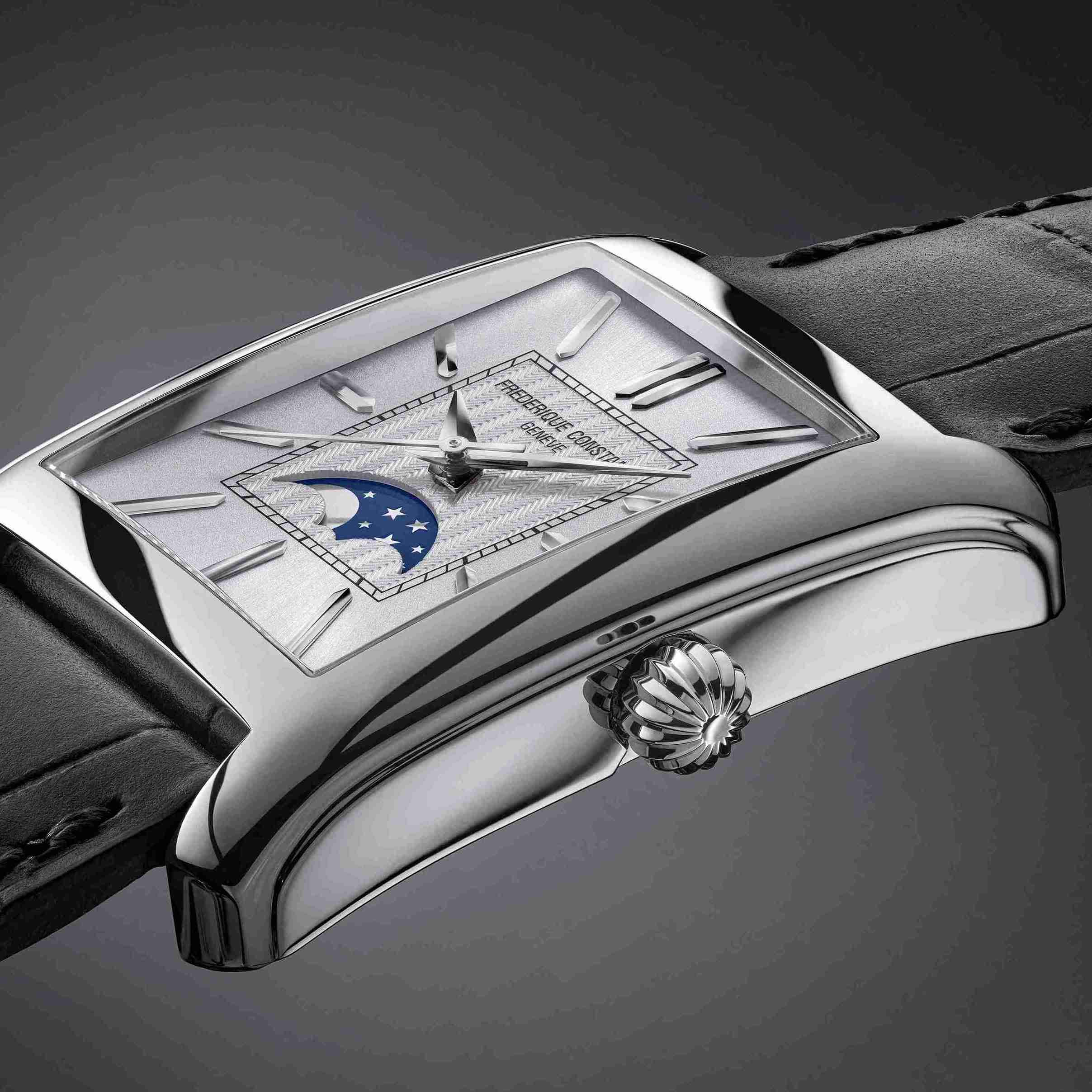 Frederique Constant Classics Carree Moonphase：長方形月相腕錶的優雅新篇章