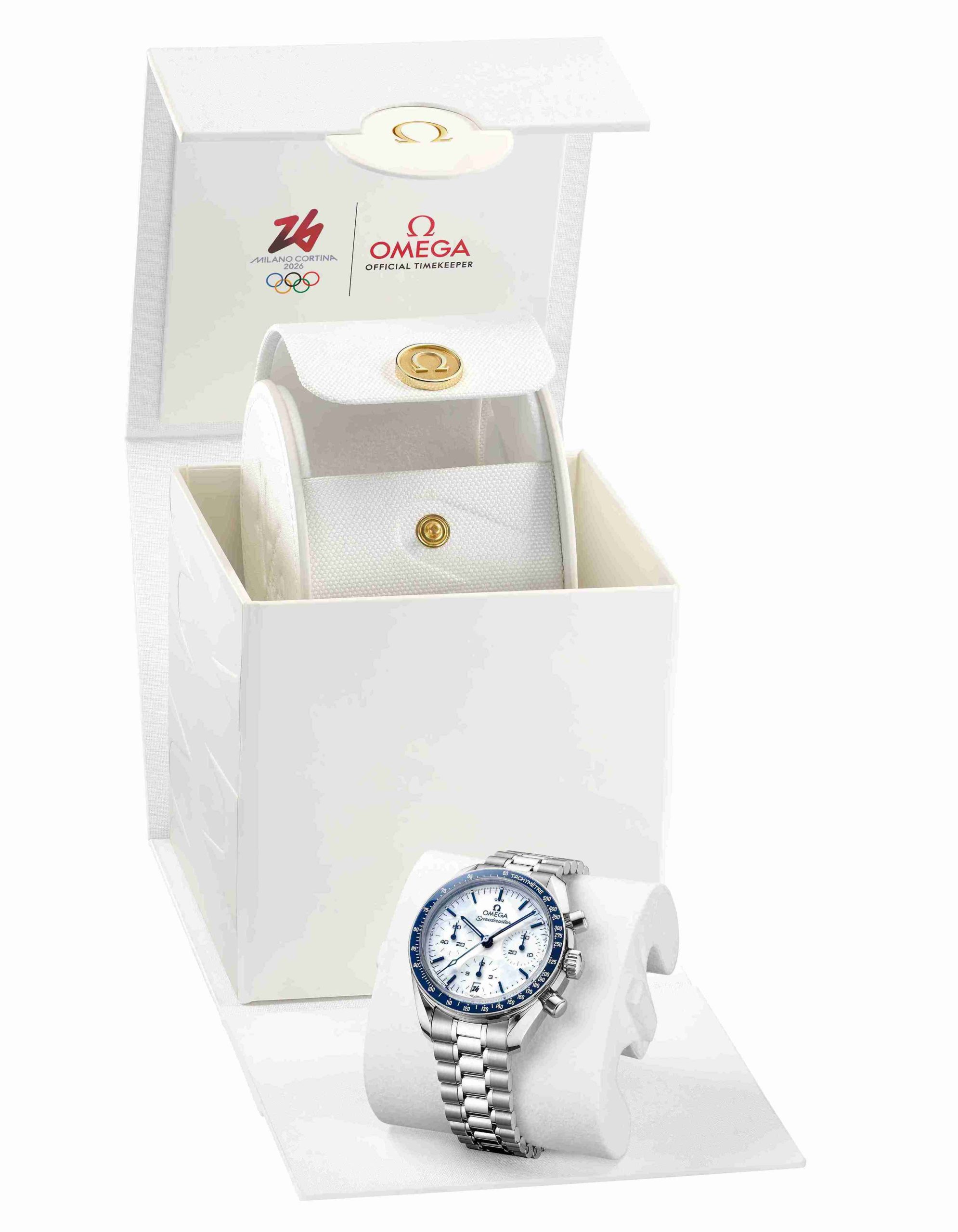 Omega｜Speedmaster冬奧紀念版！Milano Cortina 2026白面藍圈38mm腕錶設計與價錢