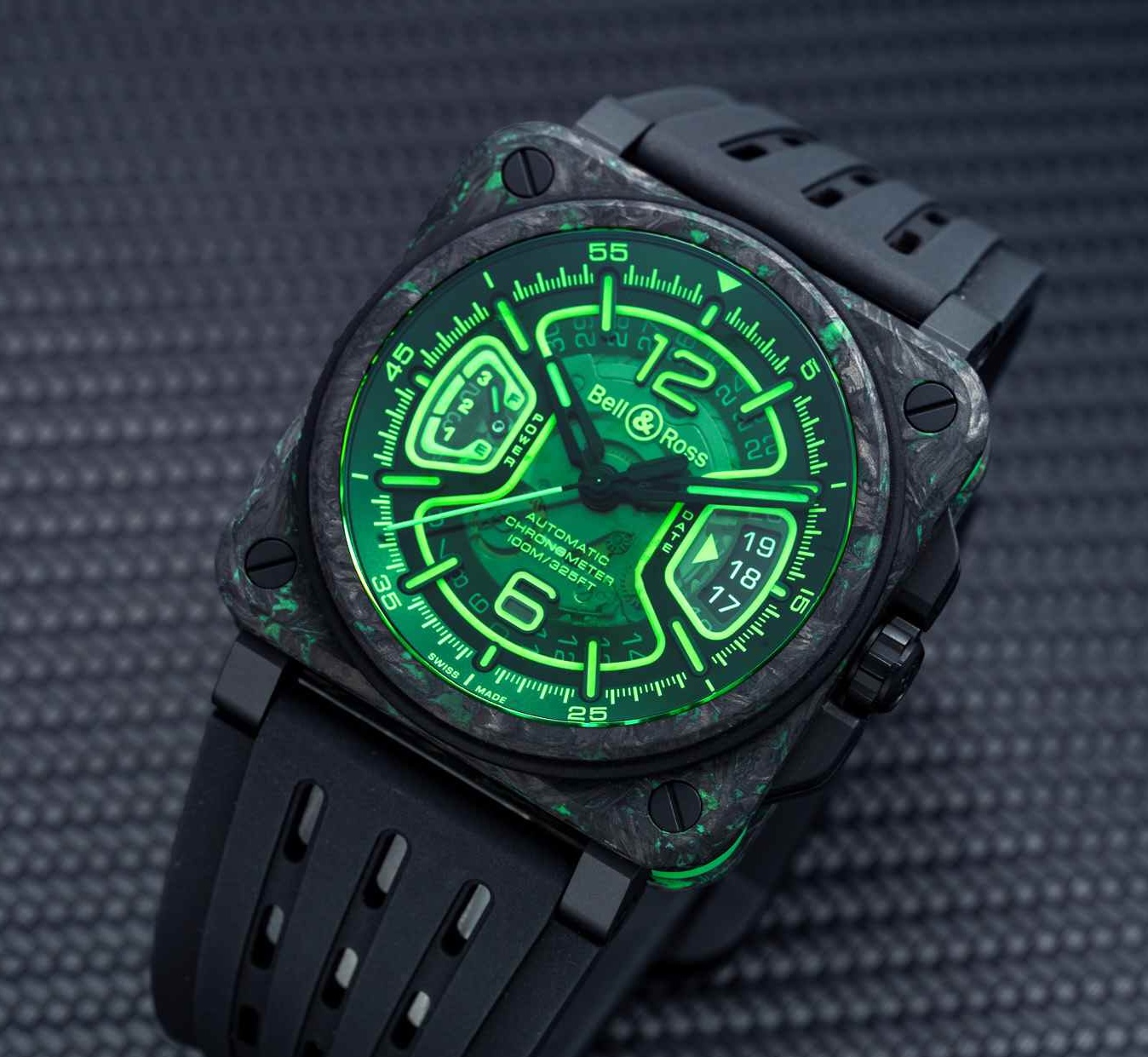 Bell & Ross｜新錶實拍：劃破黑暗的綠光 BR-X3 Night Vision