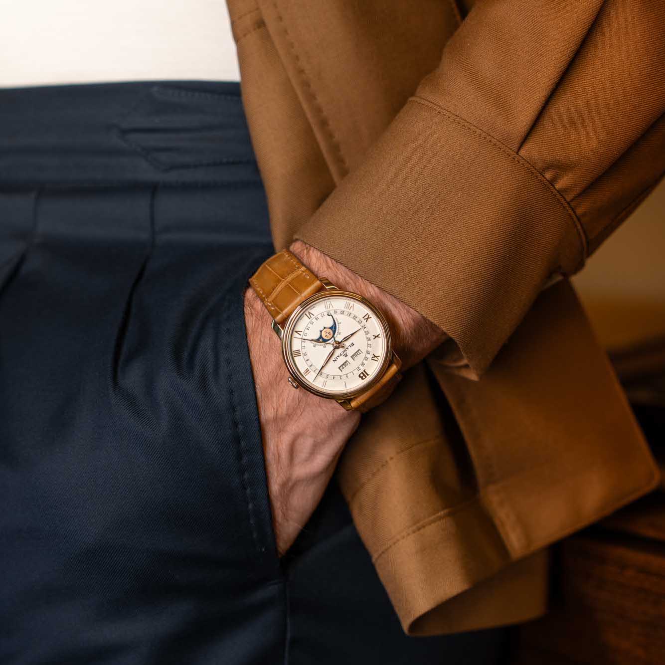 Blancpain Villeret系列3款新作 全日曆月相、超薄三針演繹秋日優雅-11