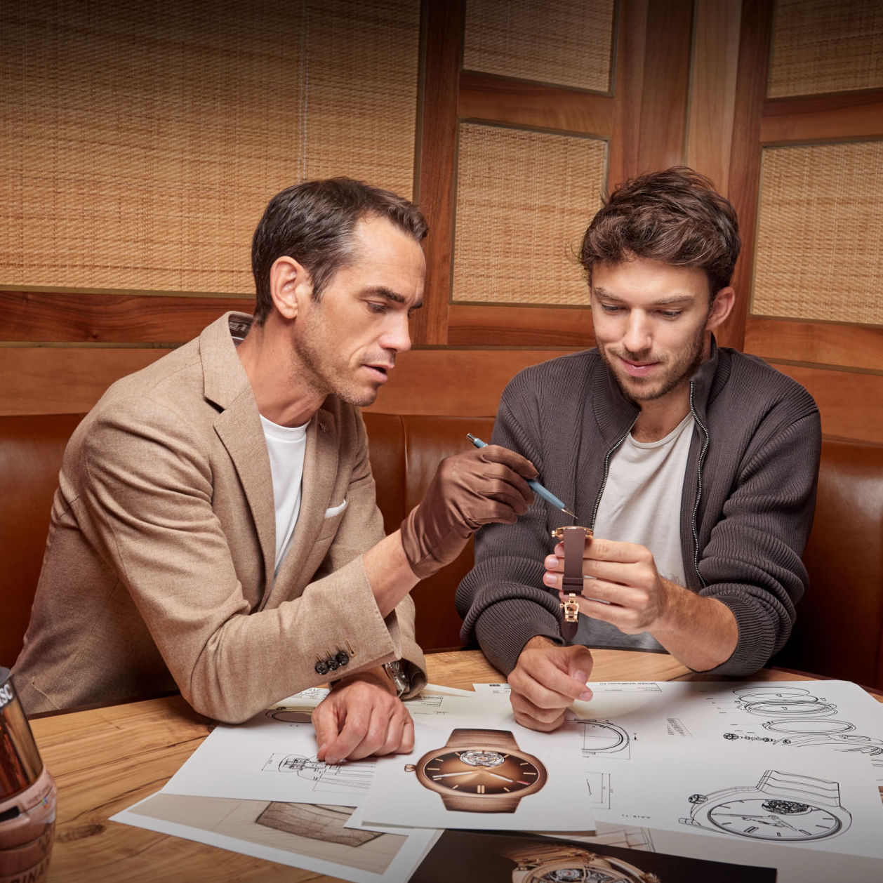 H. Moser & Cie. x F1 Pierre Gasly｜Streamliner Tourbillon 巧克力煙燻面紅金限量版