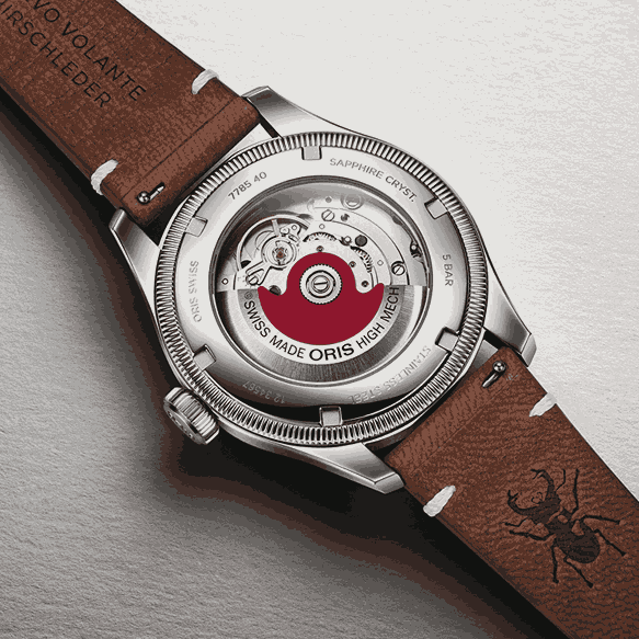 Oris × Cervo Volante全新Big Crown聯名腕錶 漸變橙啡錶盤配鹿皮錶帶