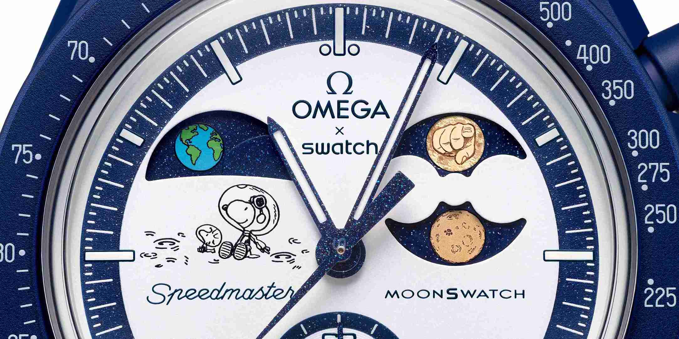 Moonswatch x Snoopy 獵人之月Mission To Earthphase - Moonshine Gold中秋突襲