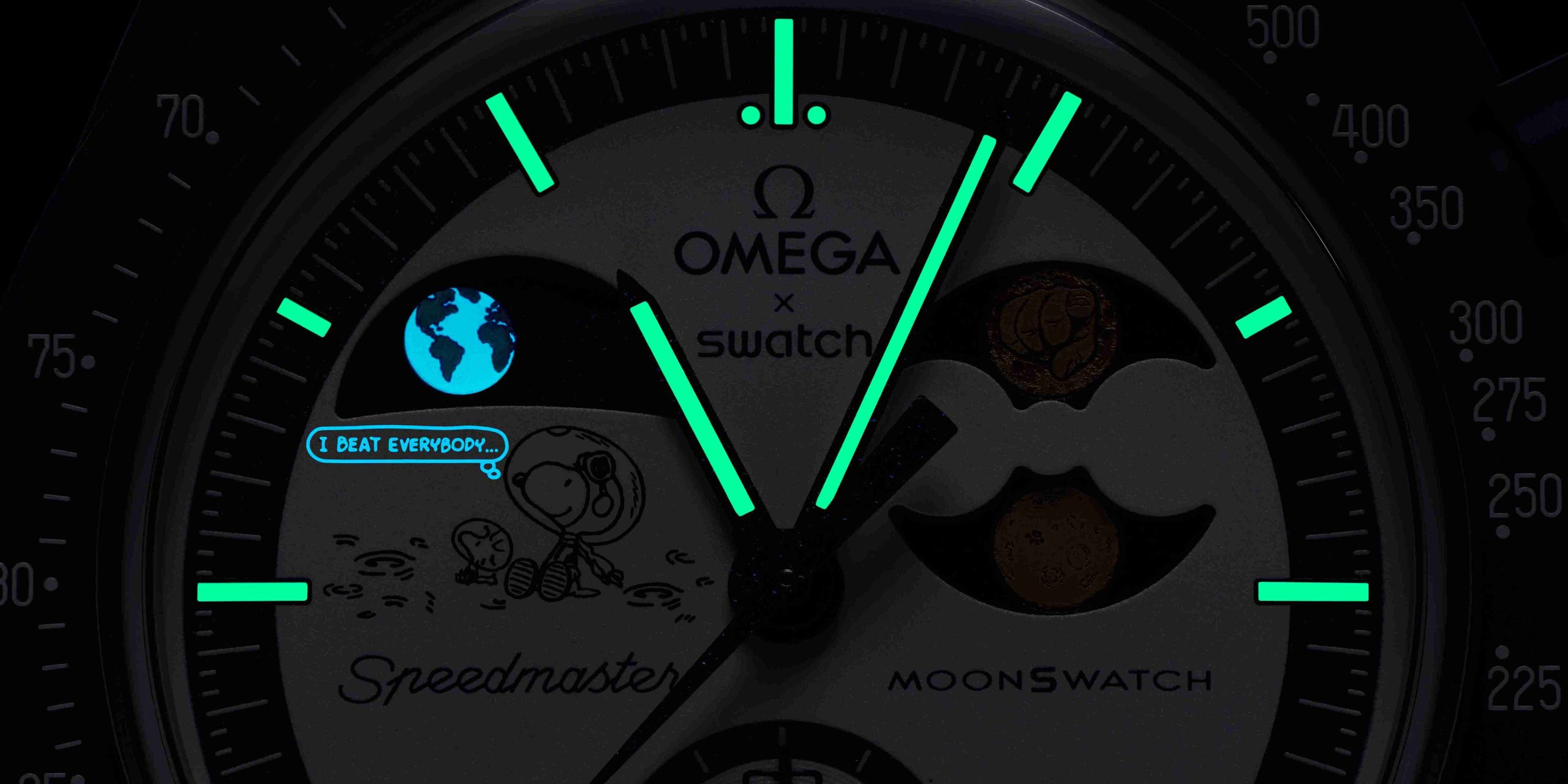 Moonswatch x Snoopy 獵人之月Mission To Earthphase - Moonshine Gold中秋突襲