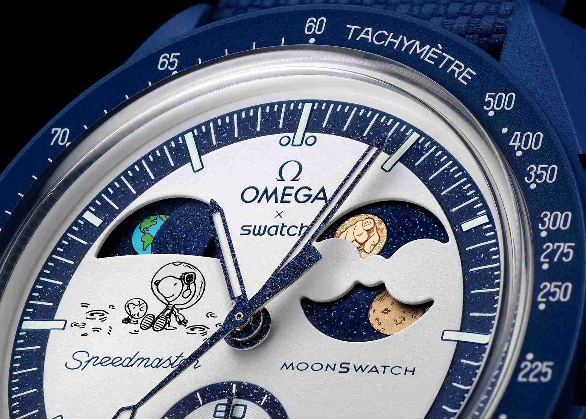 Moonswatch x Snoopy 獵人之月Mission To Earthphase - Moonshine Gold中秋突襲