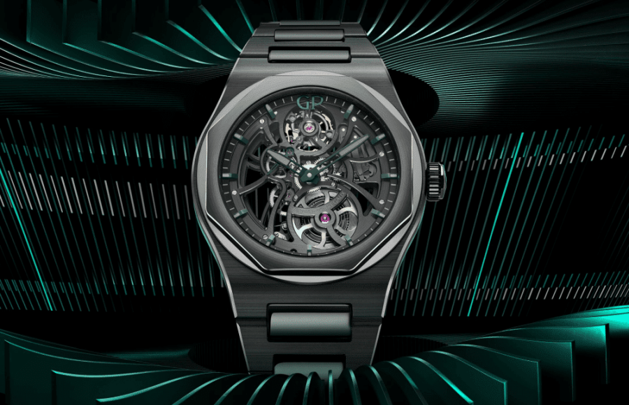 Girard-Perregaux｜黑魂超跑戴上手 Laureato Skeleton Aston Martin Edition