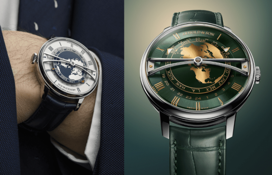 Arnold & Son｜一錶看世界 Globetrotter 42 steel