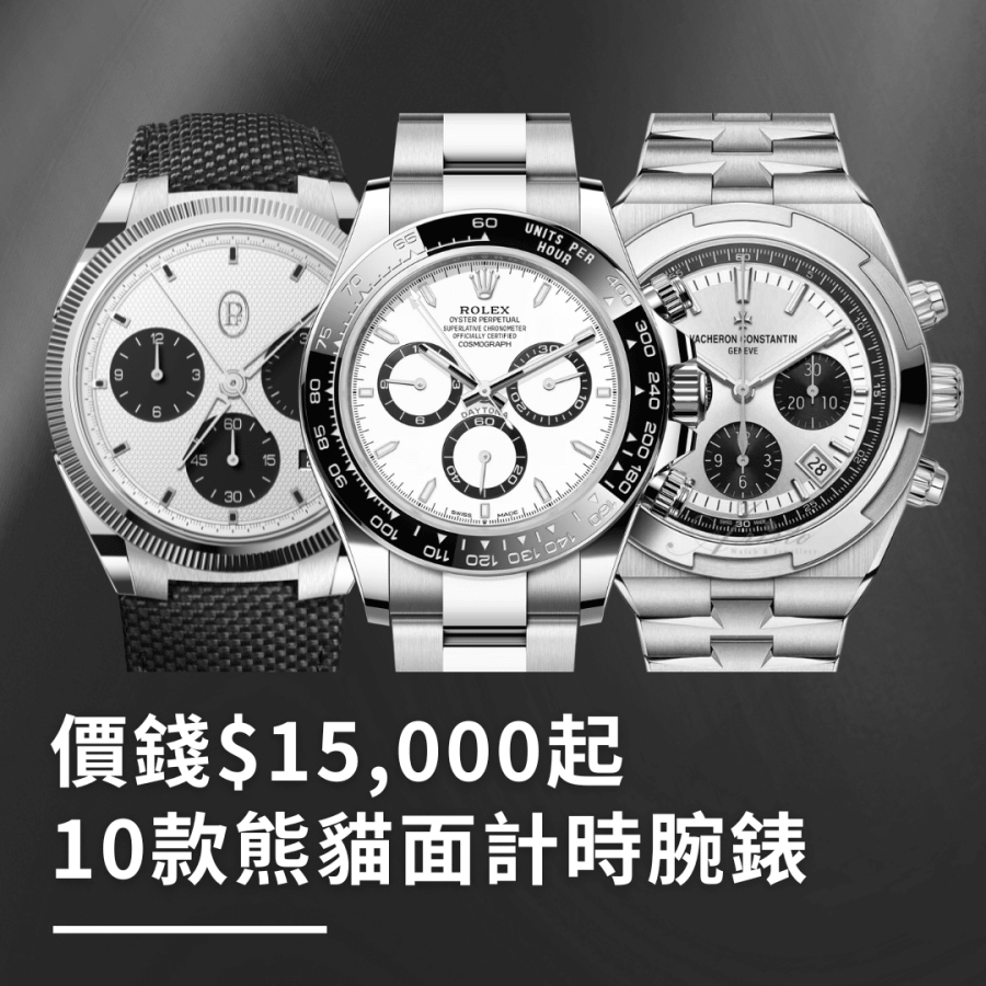 熊貓面計時腕錶10大推介！勞力士Daytona最經典、Tudor Black Bay入門之選？最平價錢$15000起